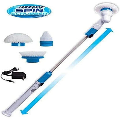 Hurricane Spin Scrubber - Cepillo Eléctrico Giratorio Recargable con 3 Cabezales