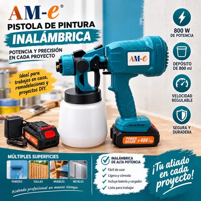 PISTOLA DE PINTURA 2 BATERIAS 48V (12 UND X CAJA)