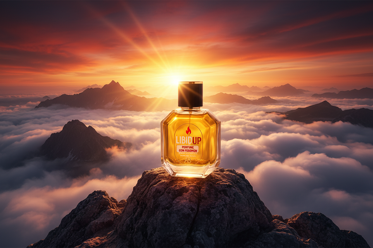 LIBIDUP Perfume - Escena épica en la cima de una montaña