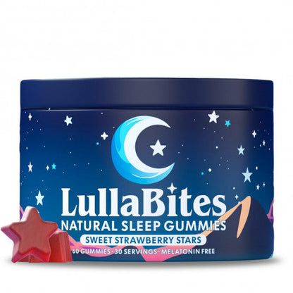 LullaBites — Natural Sleep Gummies | Sweet Strawberry Stars